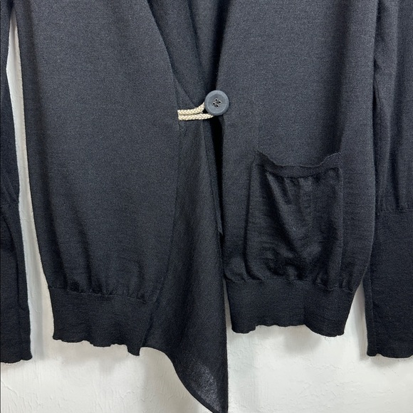 Brunello Cucinelli Cashmere Single Button Cardigan Sweater In Black Size XXL - Picture 5 of 10